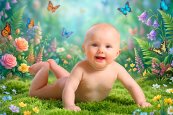 Baby_on_blooming_lawn