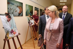 С. Медведева на дне ребенка НИИ Кулакова